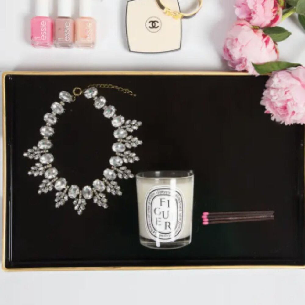 Black Chic Modern Tray